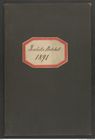 k.k. naturhistorisches Hofmuseum, Protokollbuch Intendanzakten 1891, Seite 1